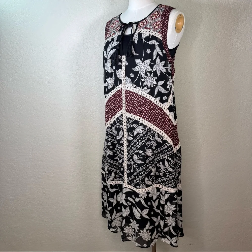 Anthropologie Floreat Grasslands Embroidered Lace Floral Midi Dress - Picture 5 of 16
